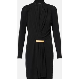 Tom Ford Draped crÃªpe jersey cocktail dress - black - S