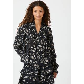 Lyla Night Flower Bluse, Black, 42