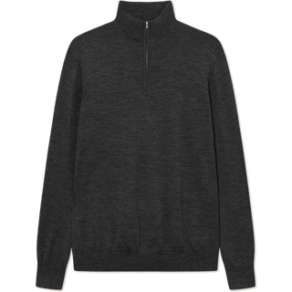 Greyson Half-Zip Merino Striktrøje, Dark Grey Melange, L