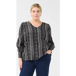 Kaffe Curve KCalicia Bluse - Sort - Str 54 - Damer