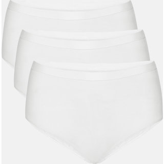 Hvide bambus maxi trusser - 3 pak, L