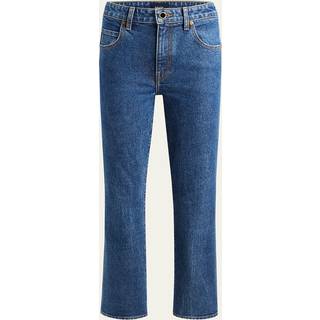 Khaite Vivian cropped bootcut jeans - blue - 31