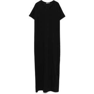 Khaite Verda cotton-blend jersey maxi dress - black - XS