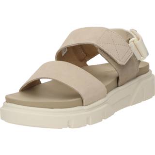 Timberland Women's Backstrap Sandal Light Beige Suede, 41
