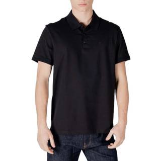 Calvin Klein Black Cotton Men Polo Shirt