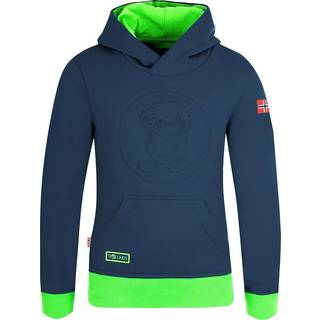 Trollkids Kid's Lillehammer Sweater Hoodie Børn størrelse 98 farve blå