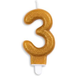 Kagelys Guld glitter nr. 3