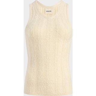 Khaite Lena silk and cashmere tank top - white - XL