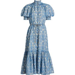 Zimmermann Wylie Lantern printed cotton midi dress - blue - S