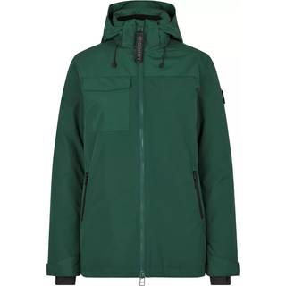ID 0843 Hooded vinterjakke dame Flaskegrøn 2XL