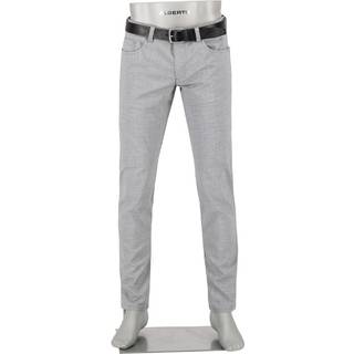 Alberto Herren Hose grau meliert