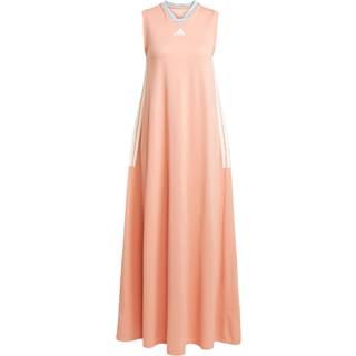 Tiro Cut 3-Stripes Soft Mesh Long kjole - Ambient Blush / White