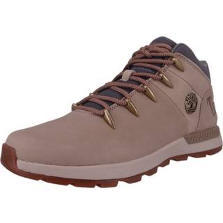 Timberlandtil mænd. TB0A6DQDEN31 Sprint Trekker beige lædersko med snørebånd midt på toppen (42), Fast, Blonder, Casual, Sport, Multisport