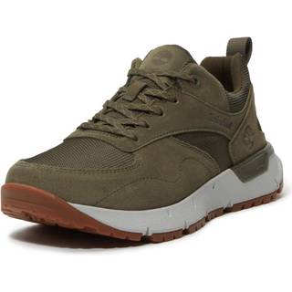 Timberlandtil mænd. TB0A6DTEEQ61 Voyager Park lave snøresko i læder, grøn (45.5), Fast, Blonder, Casual