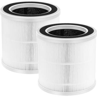 2 Pack True HEPA-udskiftningsfiltre kun kompatible med protonpure airrenser 3-trins filtreringssystem H13 True HEPA-filter ikke for andre modelle
