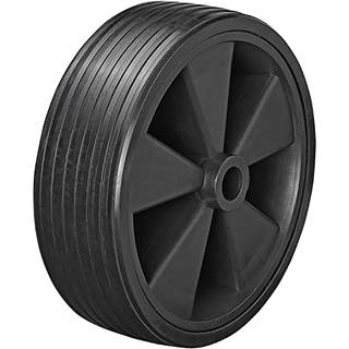 Reservehjul med plastfælg til næsehjul 220x70 mm - Med solidt gummidæk - Bærevene 150 kg.