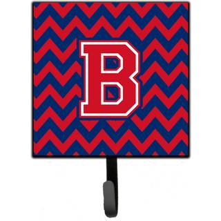 """" Caroline's Treasures Letter B Chevron Yale Blue og Crimson Leash eller Key Holder CJ1054-BSH4 Small Multicolor """"