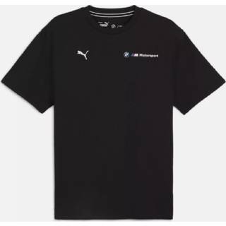 Puma BMW M Motorsport ESS+ Logo Tee Youth, Black, Size 7-8Y, Clothing - Black - 7-8Y