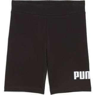 Women&#39;s Puma ESS No. 1 Logo Short Leggings Youth, Black, Size 9-10Y, Clothing - Black - 9-10Y