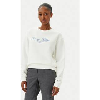 Reg Script Sweatshirt, Ecru, XS
