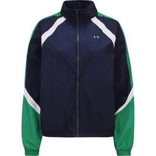 Under Armour Icon Crinkle Women's Track Jacket Midnight Navy / Team Kelly Green / Team Kelly Green L