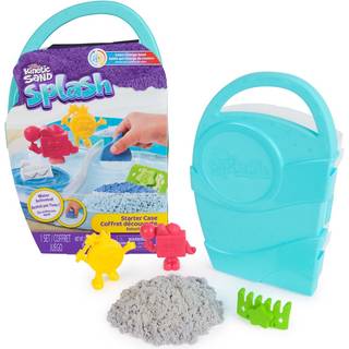 Kinetic Sand Splash Starter Case med 6 oz Color-Change Play Sand 3 V?rkt?j og forme Genanvendelig opbevaring Sensorisk leget?j til b?rn fra 3 ?r