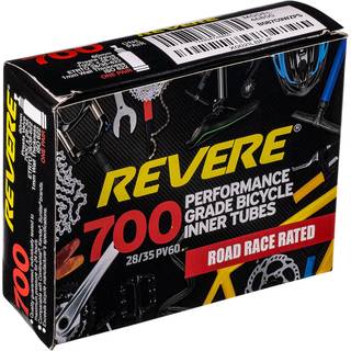 Revere Bicycles 2-pakke sort 700c x 28-35 Presta Valve Premium cykel indre rør. Gratis udskiftningsgaranti, hvis den nogensinde går fladt, gør de