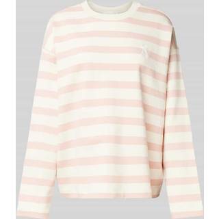 ARMEDANGELS Women's Frankaa Maarlen Bold Sweatere Damer størrelse S farve pink/hvid