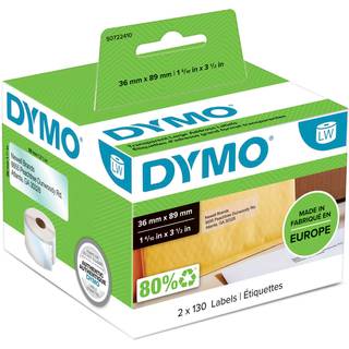 Dymo LabelWriter etiketter 36x89mm transparent