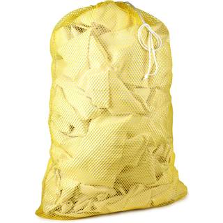 Kommerciel meshvasketaske - Robust mesh -materiale med lukning af tr?kstring. Ideel maskinevaskbar meshvasketaske til fabrikker college sovesal o