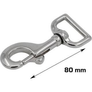 HOME It® Karabinhage 80 mm rustfrit stål