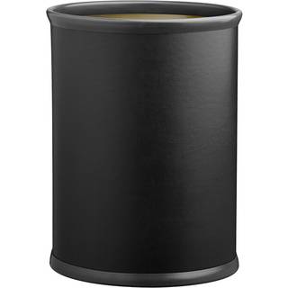 Contempo svart 14 tum oval avfallskorg svart stötfångare
