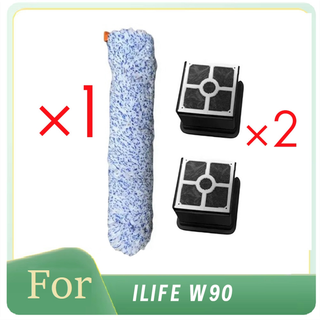Rullebørste med 2 filtre til W90 batteridrevet