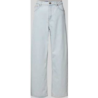 Jeans med relaxed fit i blå denim