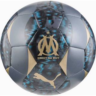 Puma Olympique de Marseille 24/25 Pre-match Football, Gray, Size 5, Accessories - Gold - 5