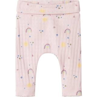 NAME IT Hulmønster Bukser Fabiane Light Lilac