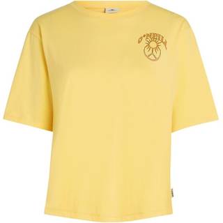 O'Neill Women's Summer Musthaves Back Print T-Shirt T-shirt Damer størrelse XL farve beige/gul
