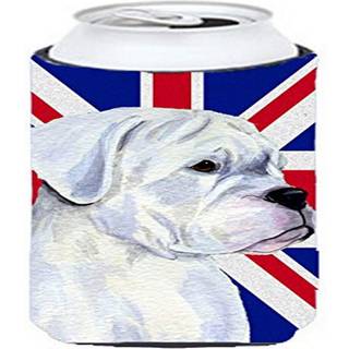 Caroline's Treasures SS4951TBC Boxer med engelsk Union Jack British Flag Tall Boy Hugger kan k?ligere ?rme Hugger Machine Washing Drink Sleeve Hu