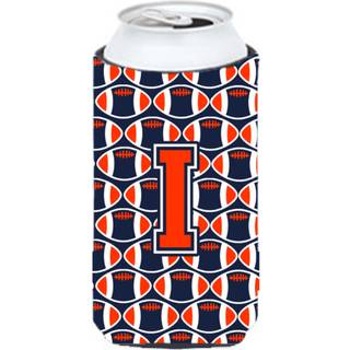 """" Brev I Fodbold Orange Blå og hvid Tall Boy Beverage Isulator Hugger CJ1066-ITBC """"