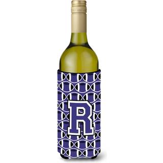 Brev R fodbold lilla og hvidvinflaske drikkevarer isolator Hugger CJ1068-Rliterk