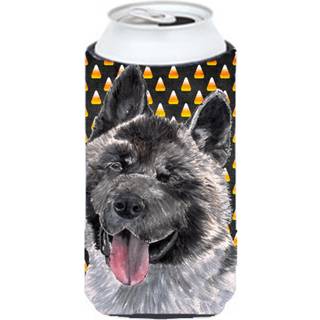 Akita Candy Corn Halloween Tall Boy Beverage Isulator Hugger SC9486TBC