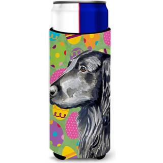 Caroline's Treasures LH9411MUK Flat Coated Retriever Easter Eggtravaganza Ultra Hugger til slanke dåser kan køligere ærme Hugger Machine Washing