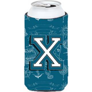 Letter X Havdoodles Initial Alphabet Tall Boy Beverage Isulator Hugger CJ2014-Xtbc