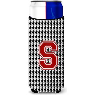 Monogram - Houndstooth Letter S Ultra Beverage Isolatorer til slanke d?ser CJ1021-SMUK