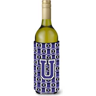 Bogstav u fodbold lilla og hvidvin flaske drikkevarer isolator hugger cj1068-uliterk