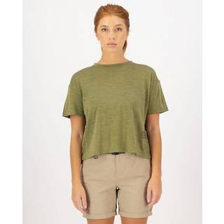 Mons Royale Women's Zephyr Merino Tencel Boxy T-Shirt Merino-shirt Damer størrelse M farve fern
