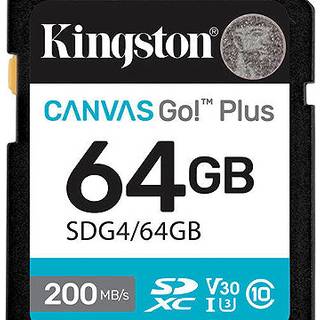 Kingston Canvas Go! Plus SD - 200MB/s - 64GB