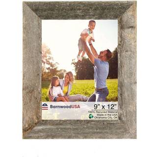 9 """" x 12 """" rustik bondgård väderbitna grå träram