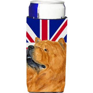 Chow chow med engelsk union jack britisk flag ultra drikisolatorer til slanke d?ser SS4944MUK