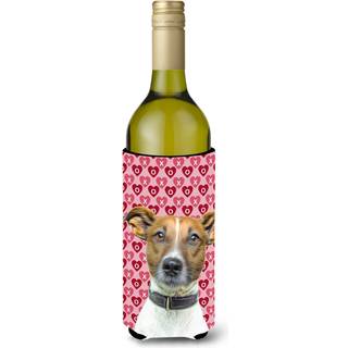 Hearts Love and Valentine's Day Jack Russell Terrier Wine Bottle Beverage Isulator Hugger KJ1190Literk